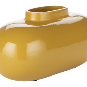 Dutchbone Vaas Droplet 10cm - Okergeel