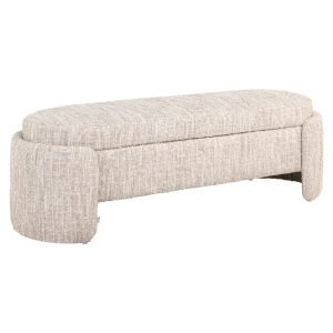 Richmond Bankje Cupid Met opbergruimte, Beige Angora, 150cm