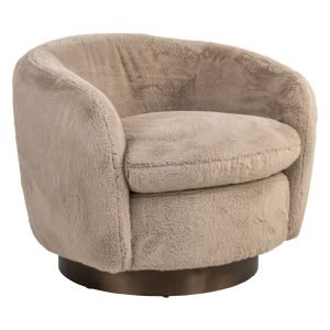 Richmond Draaifauteuil Colmar Fluffy - Khaki