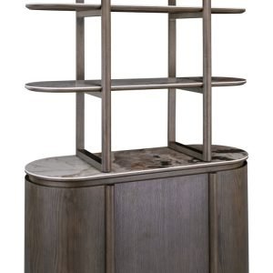 Richmond Wandkast Langford Marmerlook en eiken, 200 x 120cm - Bruin