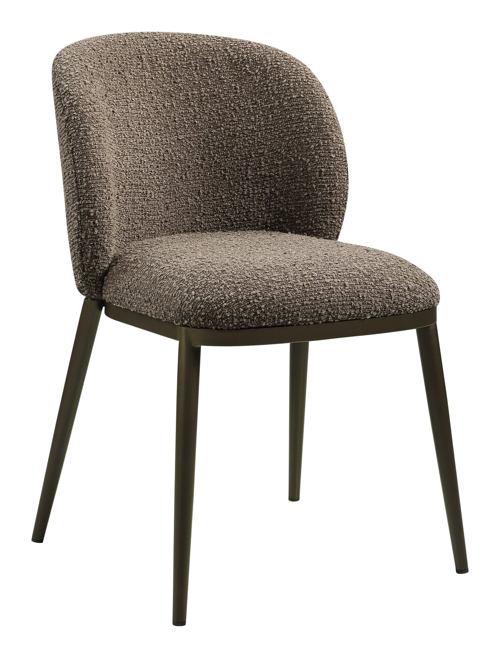 Richmond Eetkamerstoel Gandy Chunky stof - Bruin 1 Richmond Eetkamerstoel Gandy Chunky stof - Bruin