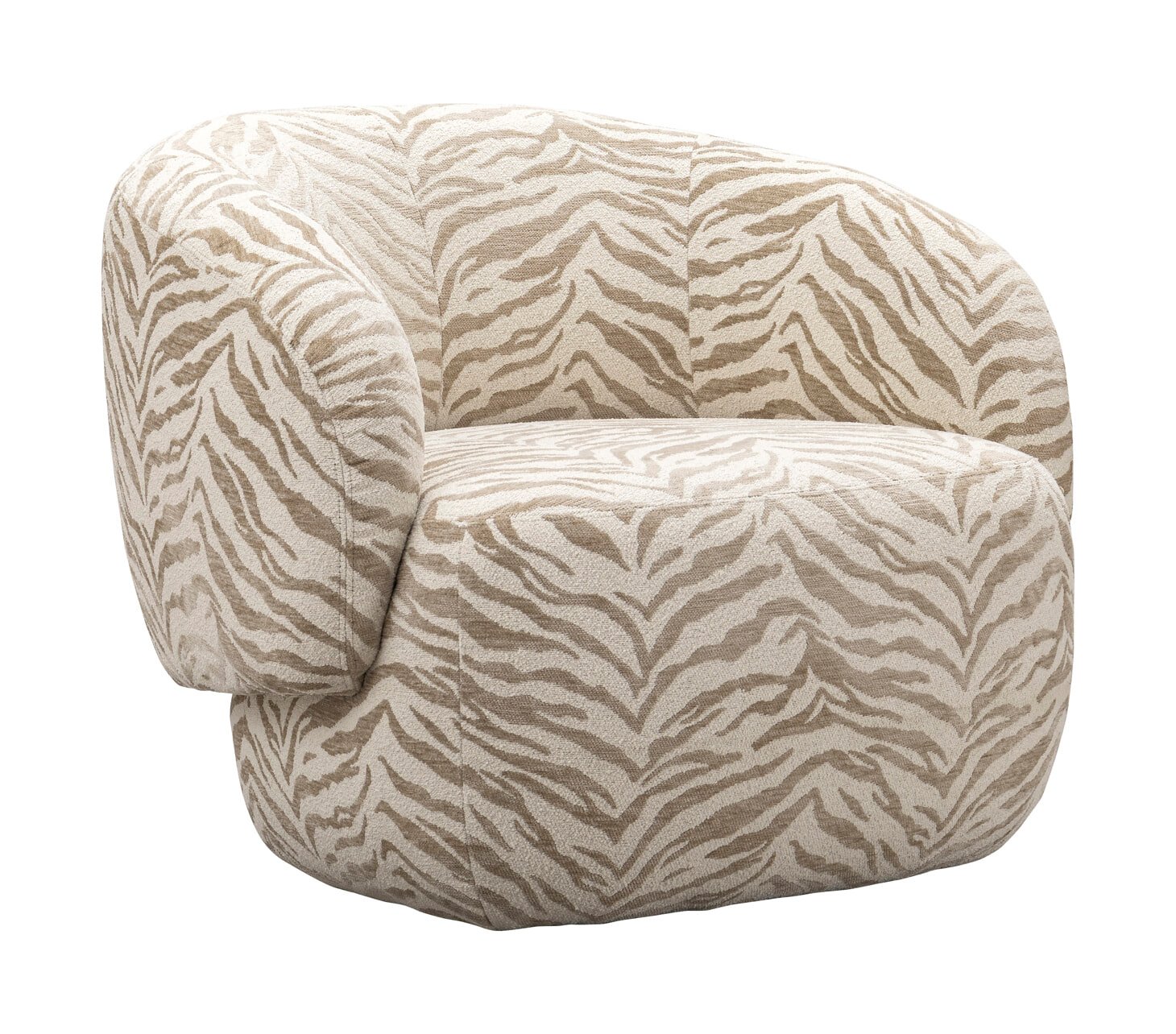 Richmond Fauteuil Milano Tiger stof - Beige 1 Richmond Fauteuil Milano Tiger stof - Beige