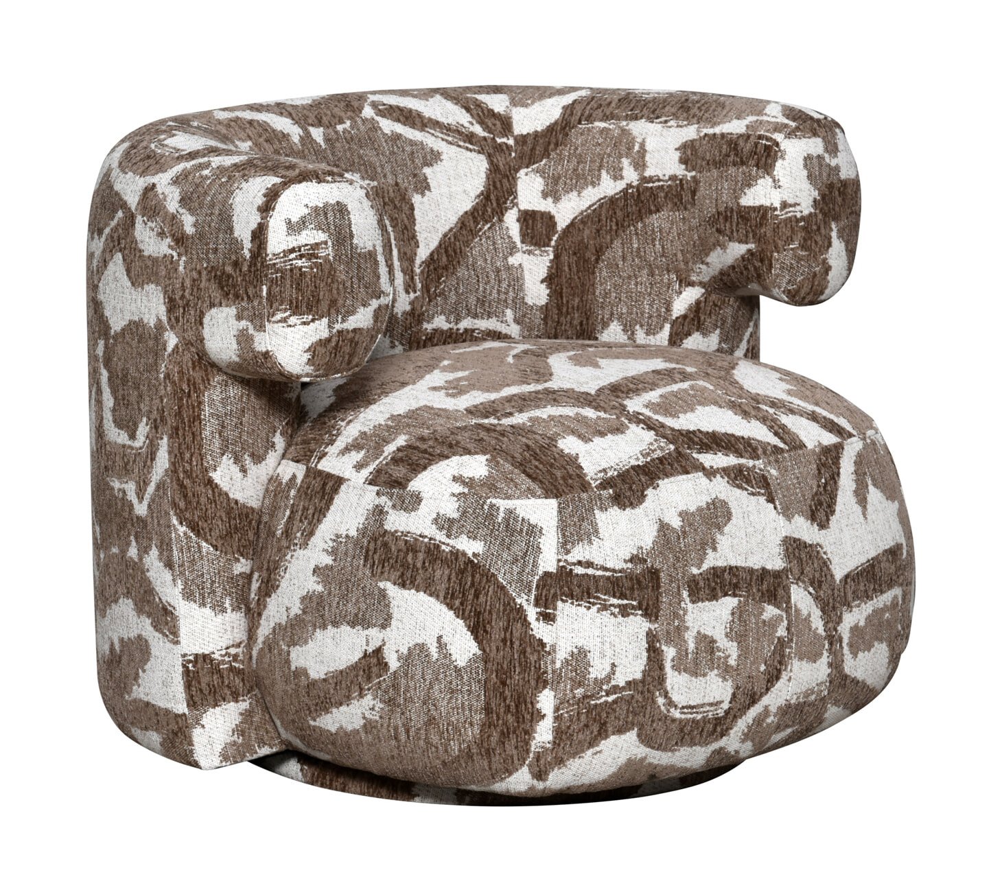 Richmond Draaifauteuil Talley Nature stof - Bruin 1 Richmond Draaifauteuil Talley Nature stof - Bruin