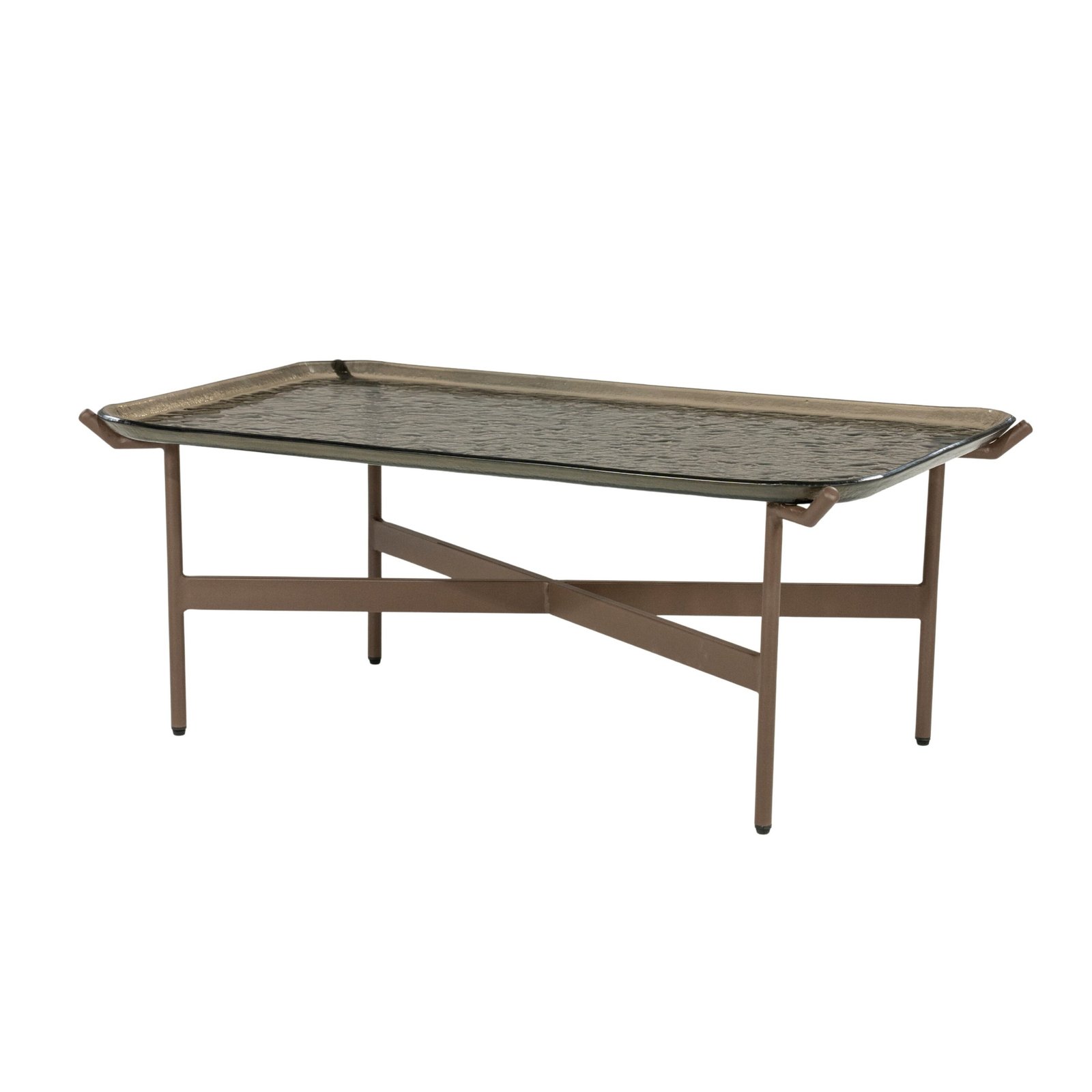 By-Boo Salontafel Liri Glas, 98 x 58cm - Bruin 1 By-Boo Salontafel Liri Glas, 98 x 58cm - Bruin
