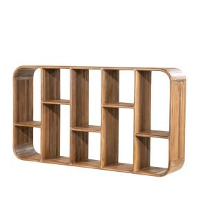 By-Boo Wandkast Cup & Co Teakhout, 60 x 110cm - Bruin
