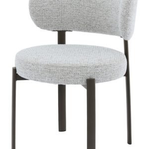 Livingfurn Eetkamerstoel Zoey Geweven stof - Beige