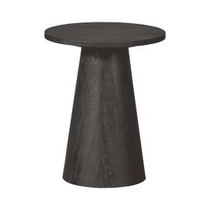 WOOOD Bijzettafel Maan 40cm - Donkerbruin - Rond - Exclusive