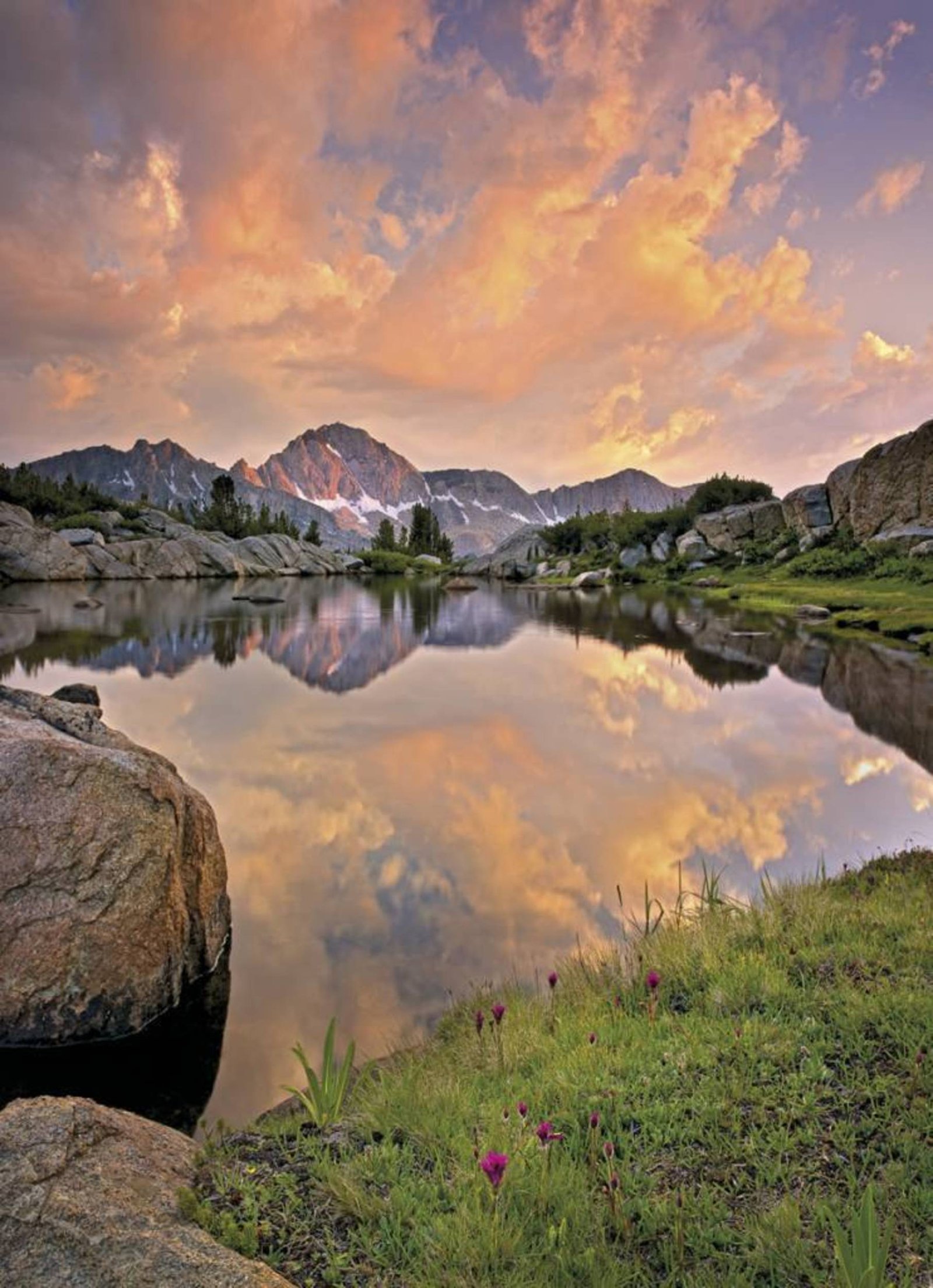 Fotobehang - Alpenglühen 184x254cm - Papierbehang 1 Fotobehang - Alpenglühen 184x254cm - Papierbehang