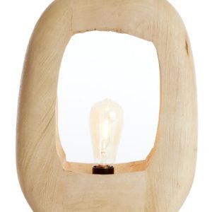 Light & Living Tafellamp Kelafo Mangohout, 40cm - Naturel