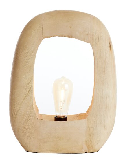 Light & Living Tafellamp Kelafo Mangohout, 40cm - Naturel 1 Light & Living Tafellamp Kelafo Mangohout, 40cm - Naturel