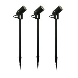 Tuinspot Zwart Beamy L Set 3 Stuks