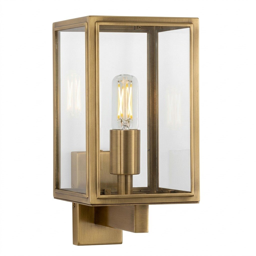 Soho Muurlamp Antiek Messing 1 Soho Muurlamp Antiek Messing