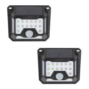2 x Buitenlamp Zonne Energie Solys S Solar Sensor Wandlamp Buiten Set