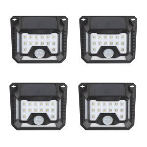 4 x Buitenlamp Zonne Energie Solys S Sensor Solar Wandlamp Buiten Set