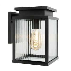 Leicester 2 Muurlamp Zwart