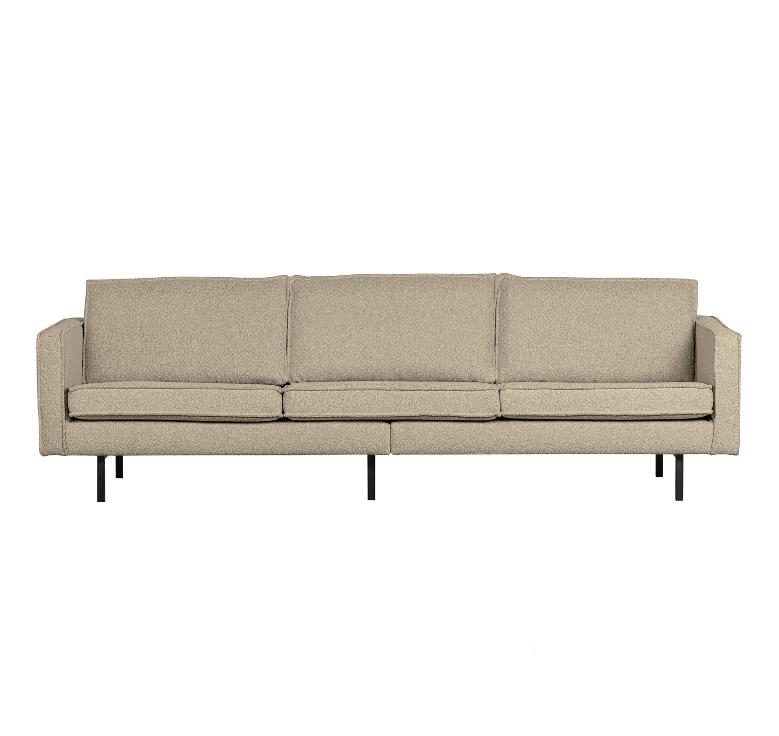 WOOOD 3-zits Bank Rodeo Bouclé - Beige - BePureHome 1 WOOOD 3-zits Bank Rodeo Bouclé - Beige - BePureHome