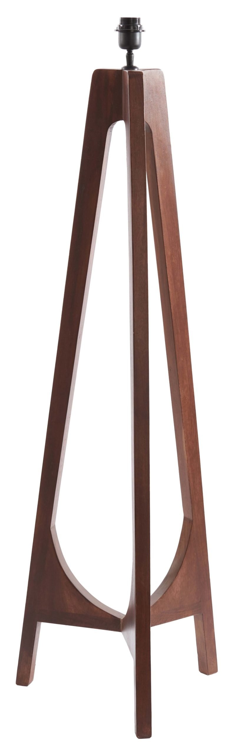 Light & Living Vloerlamp Troina Mangohout, 118cm (excl. kap) - Bruin 1 Light & Living Vloerlamp Troina Mangohout, 118cm (excl. kap) - Bruin