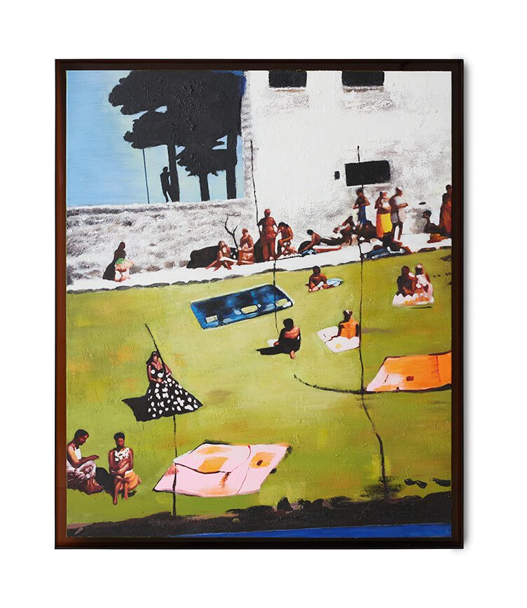 HKliving Schilderij Endless Summer 152 x 127cm - Meerkleurig 1 HKliving Schilderij Endless Summer 152 x 127cm - Meerkleurig