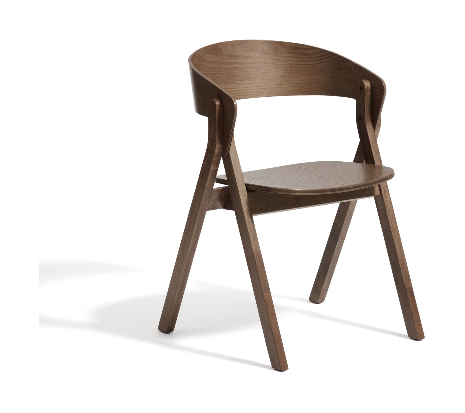 Kave Home Eetkamerstoel Godia Essenhout - Bruin 1 Kave Home Eetkamerstoel Godia Essenhout - Bruin