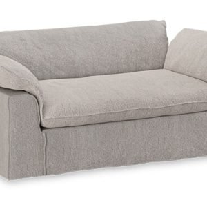 HKliving 2-zits Bank Nomad 204cm, Chenille - Lichtgrijs