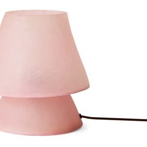HKliving Tafellamp Glassfiber 28cm - Roze
