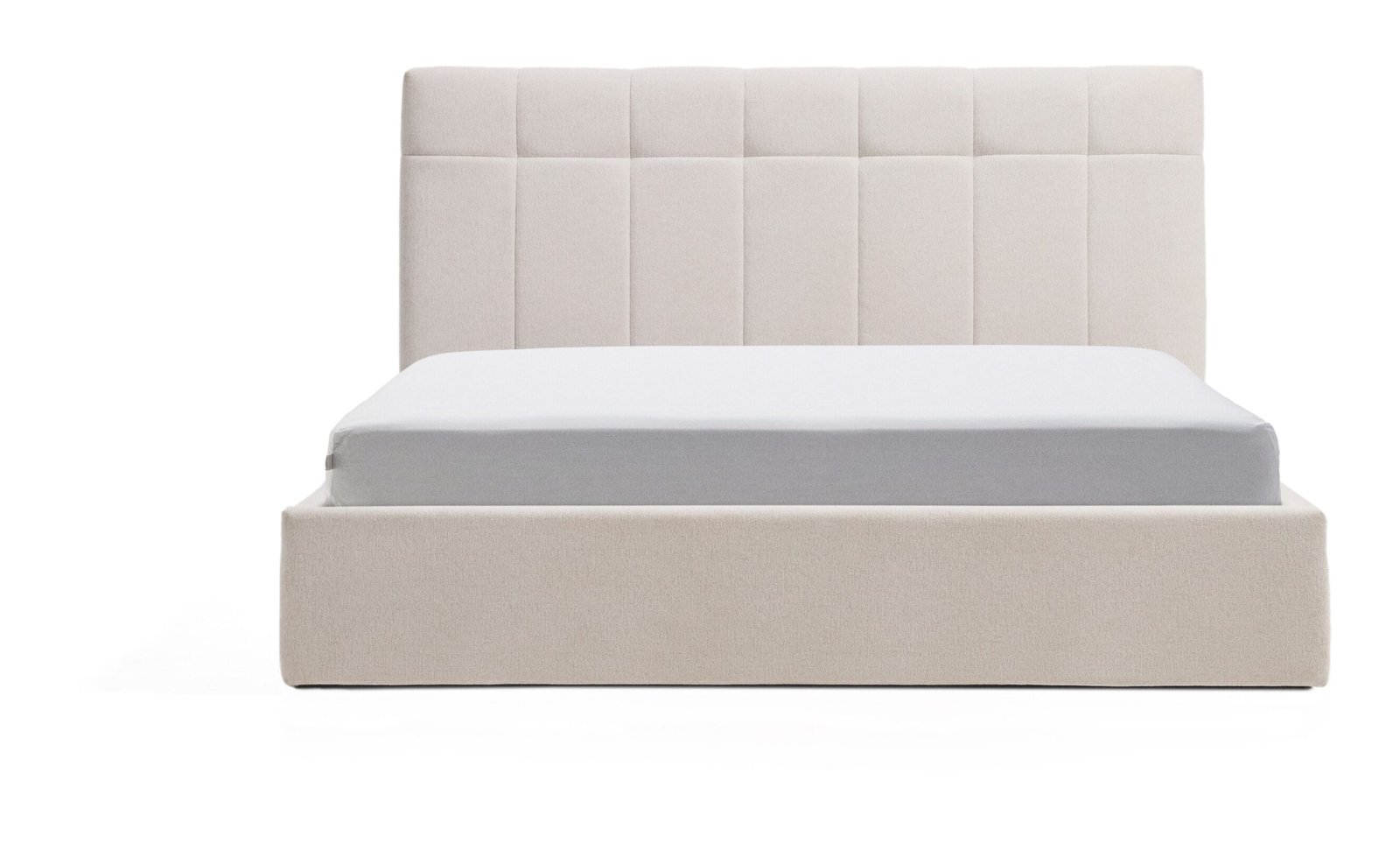 Kave Home Bed Darnela Chenille met opbergruimte, 150 x 200cm - Beige 1 Kave Home Bed Darnela Chenille met opbergruimte, 150 x 200cm - Beige