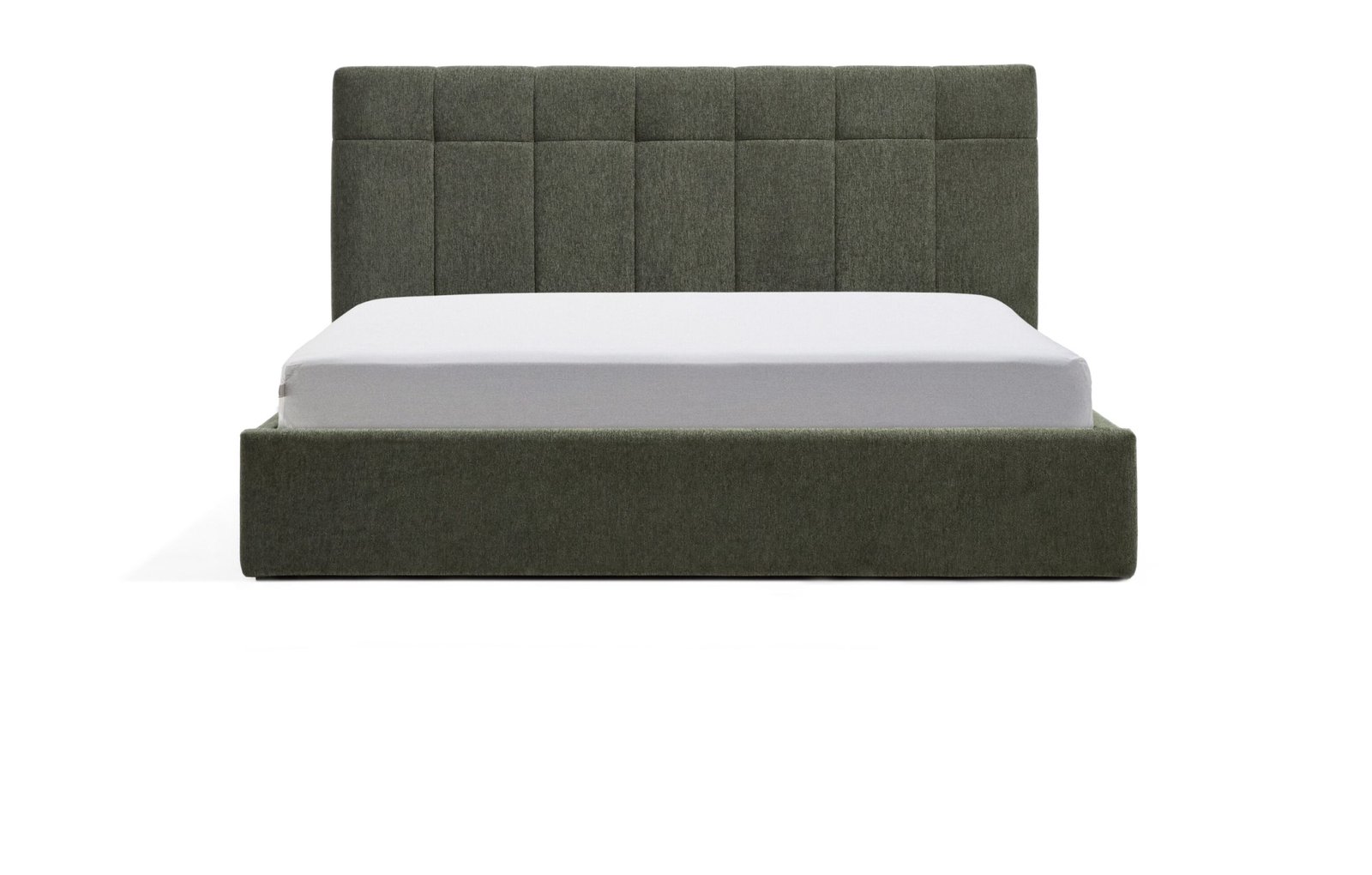 Kave Home Bed Darnela met opbergruimte, Chenille, 160 x 200cm - Mosgroen 1 Kave Home Bed Darnela met opbergruimte, Chenille, 160 x 200cm - Mosgroen