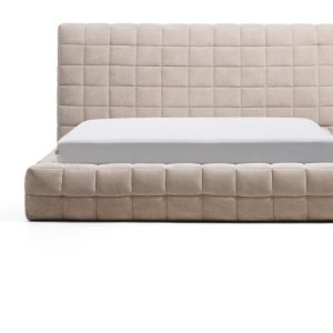 Kave Home Bed Luiana Chenille, 160 x 200cm - Beige