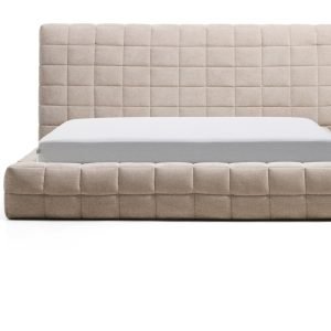 Kave Home Bed Luiana Chenille, 180 x 200cm - Beige