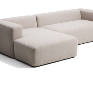Kave Home Loungebank Blok Links, 300cm, Chenille - Beige