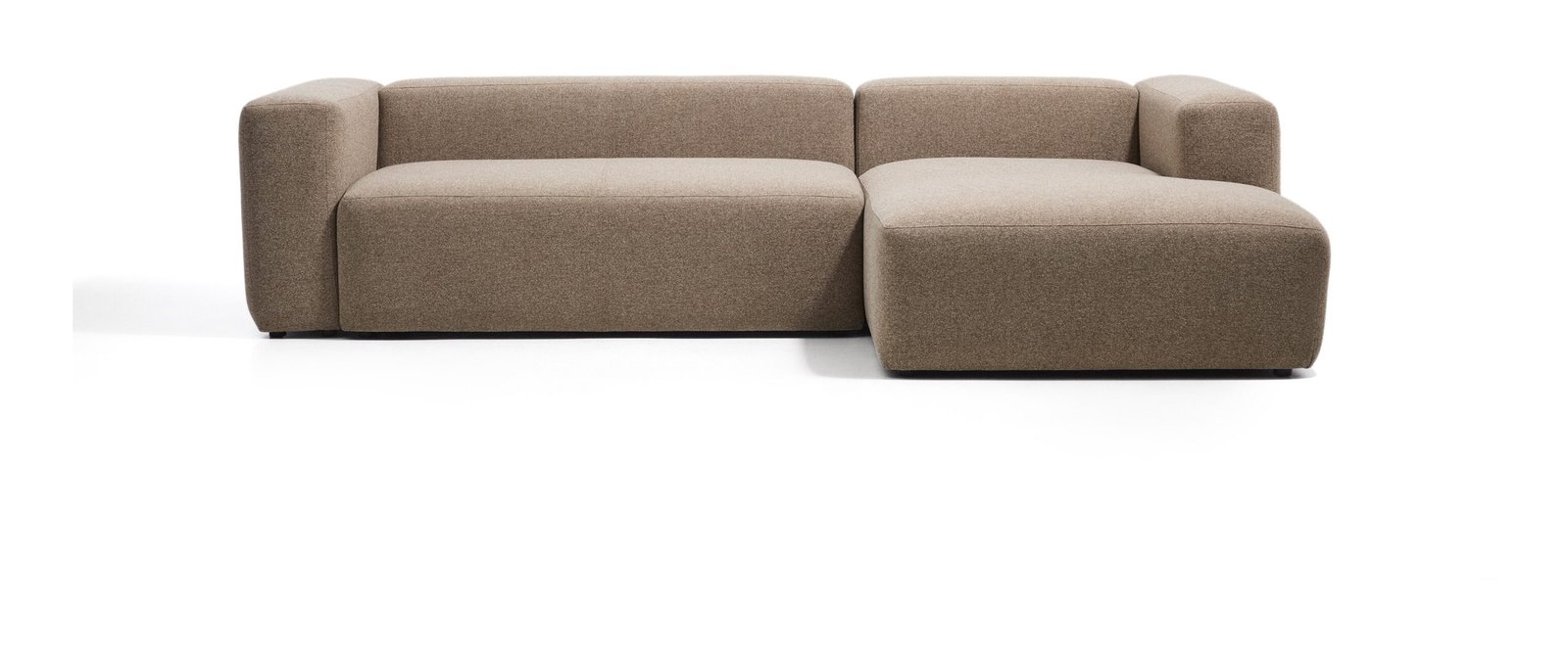 Kave Home Kave Home Loungebank Blok Rechts, 300cm, Chenille - Bruin 1 Kave Home Kave Home Loungebank Blok Rechts, 300cm, Chenille - Bruin