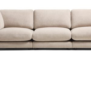 Kave Home 4-zits Bank Gala met Rechter eindmodule, 315cm, Bouclé - Beige