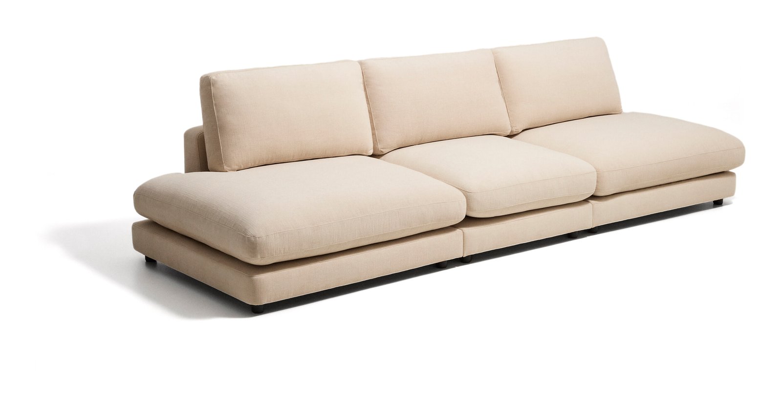 Kave Home 4-zits Bank Gala 330cm, Chenille - Beige 1 Kave Home 4-zits Bank Gala 330cm, Chenille - Beige