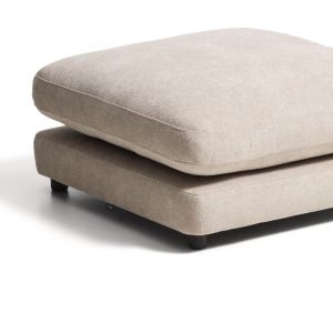 Kave Home Poef Gala Bouclé, 90 x 90cm - Beige