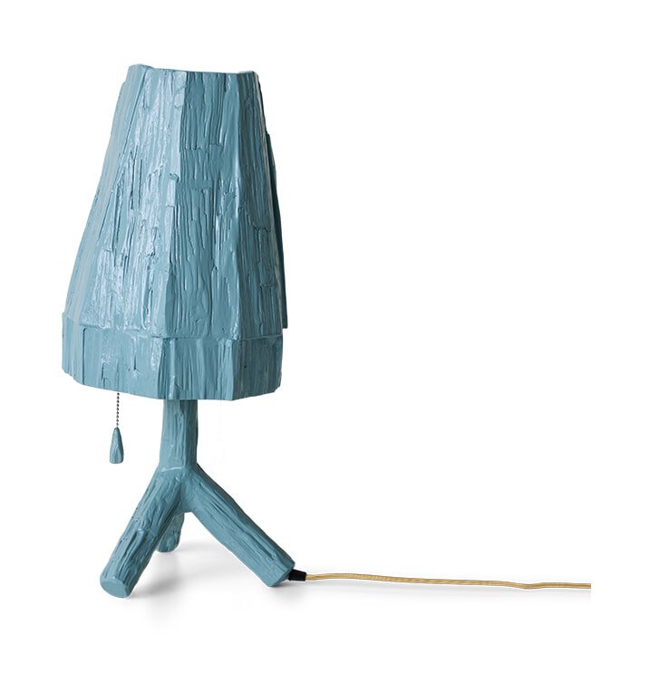 HKliving Tafellamp Trinket Sungkaihout - Blauw 1 HKliving Tafellamp Trinket Sungkaihout - Blauw