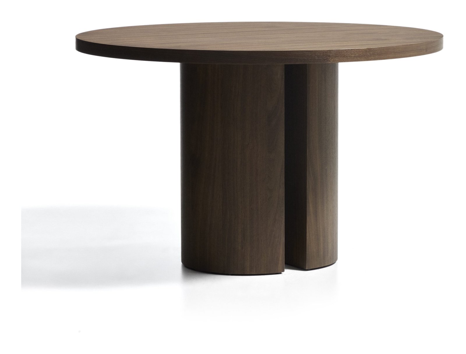 Kave Home Ronde Eettafel Nealy Walnoot, Ø120cm - Donkerbruin 1 Kave Home Ronde Eettafel Nealy Walnoot, Ø120cm - Donkerbruin