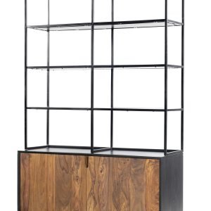 Tower Living Wandrek Taviano Met 2 deuren, Sheesham- en mangohout, 180 x 110cm - Bruin