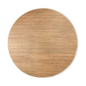 HKliving Rond Vloerkleed Round Hennep, Ø250cm - Naturel