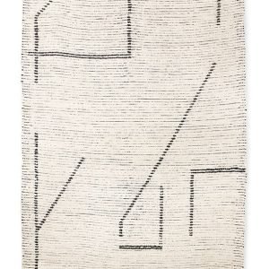 HKliving Vloerkleed Woven 200 x 300cm - Crème/Antraciet