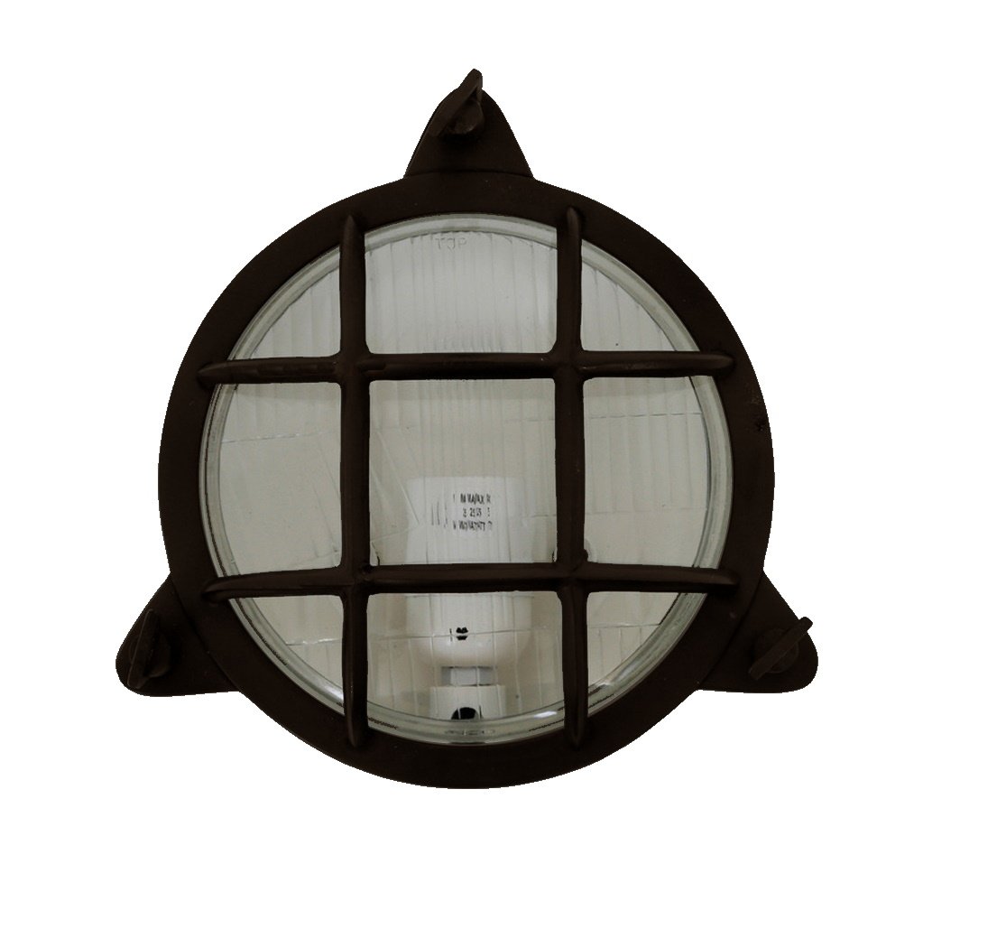 Muurlamp Clipper Gebrand Brons 1 Muurlamp Clipper Gebrand Brons
