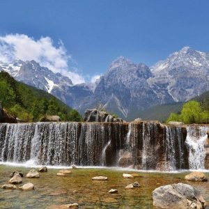 Fotobehang - Alps 225x250cm - Vliesbehang