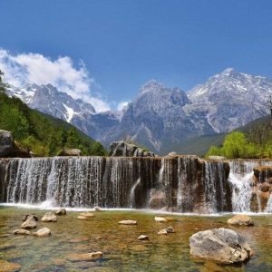 Fotobehang - Alps 375x250cm - Vliesbehang