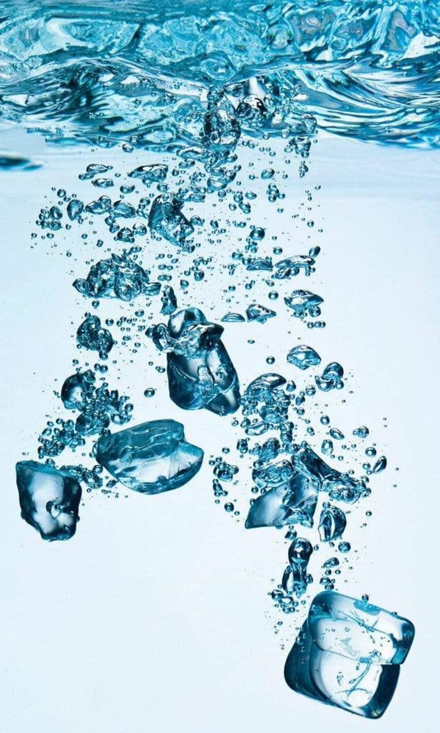 Fotobehang - Ice Cubes 150x250cm - Vliesbehang 1 Fotobehang - Ice Cubes 150x250cm - Vliesbehang