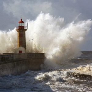 Fotobehang - Lighthouse 225x250cm - Vliesbehang
