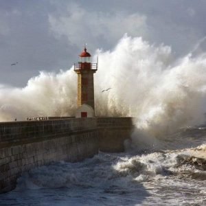 Fotobehang - Lighthouse 375x250cm - Vliesbehang