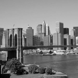 Fotobehang - Manhattan Gray 225x250cm - Vliesbehang