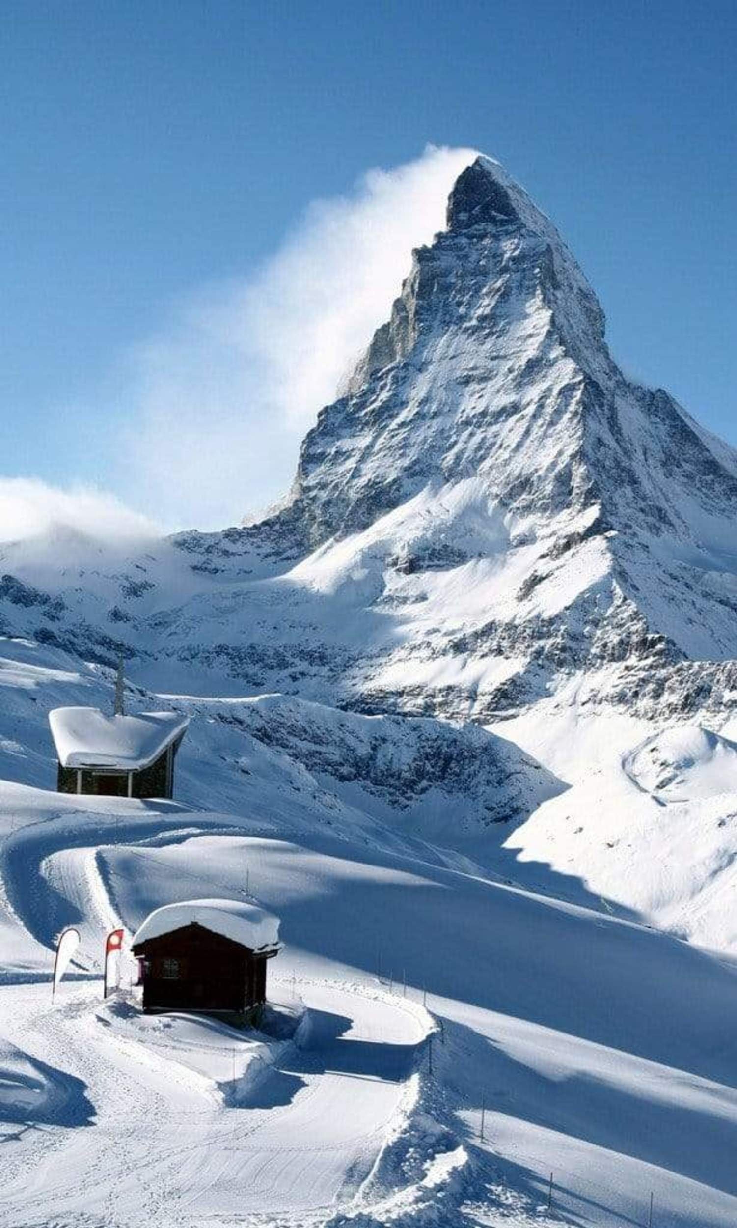 Fotobehang - Matterhorn 150x250cm - Vliesbehang 1 Fotobehang - Matterhorn 150x250cm - Vliesbehang