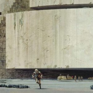 Fotobehang - Star Wars Classic RMQ Yavin Temple 500x250cm - Vliesbehang