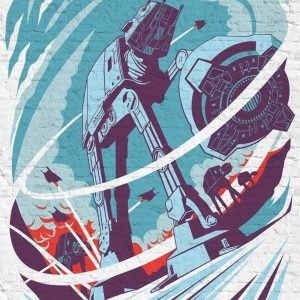 Fotobehang - Star Wars Classic Concrete Hoth 200x280cm - Vliesbehang