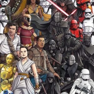 Fotobehang - Star Wars Retro Cartoon 200x280cm - Vliesbehang